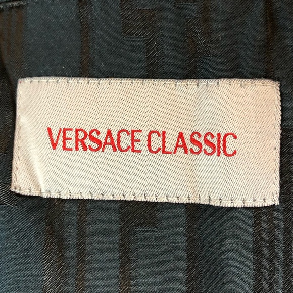 Men’s VERSACE CLASSIC Vtg Greek Key Logo Jacket - Picture 6 of 8